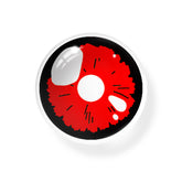 Lentes de contacto de color rojo Lobelia negro para cosplay